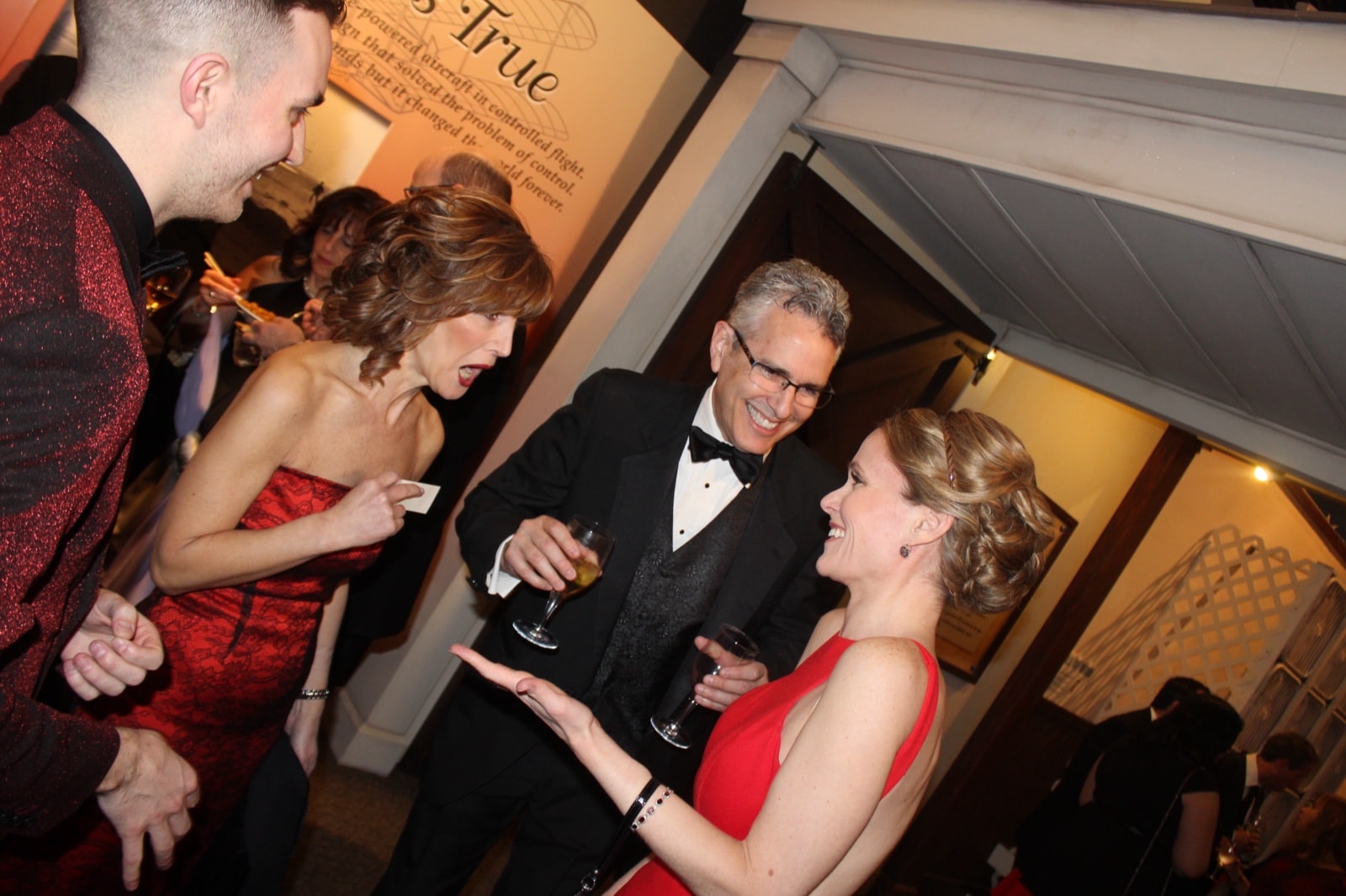 Chris Dare astonishing guests at an elegant private celebration